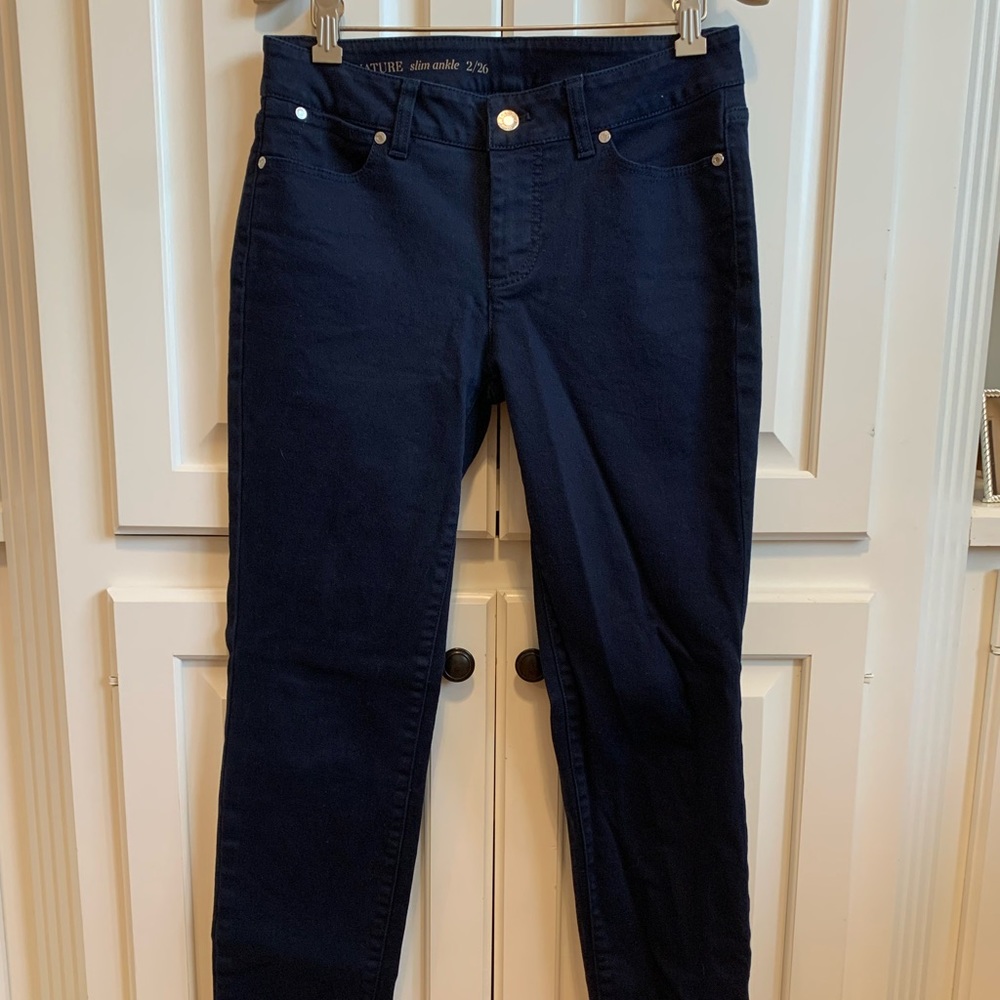 Talbots Signature ankle dark wash Jean